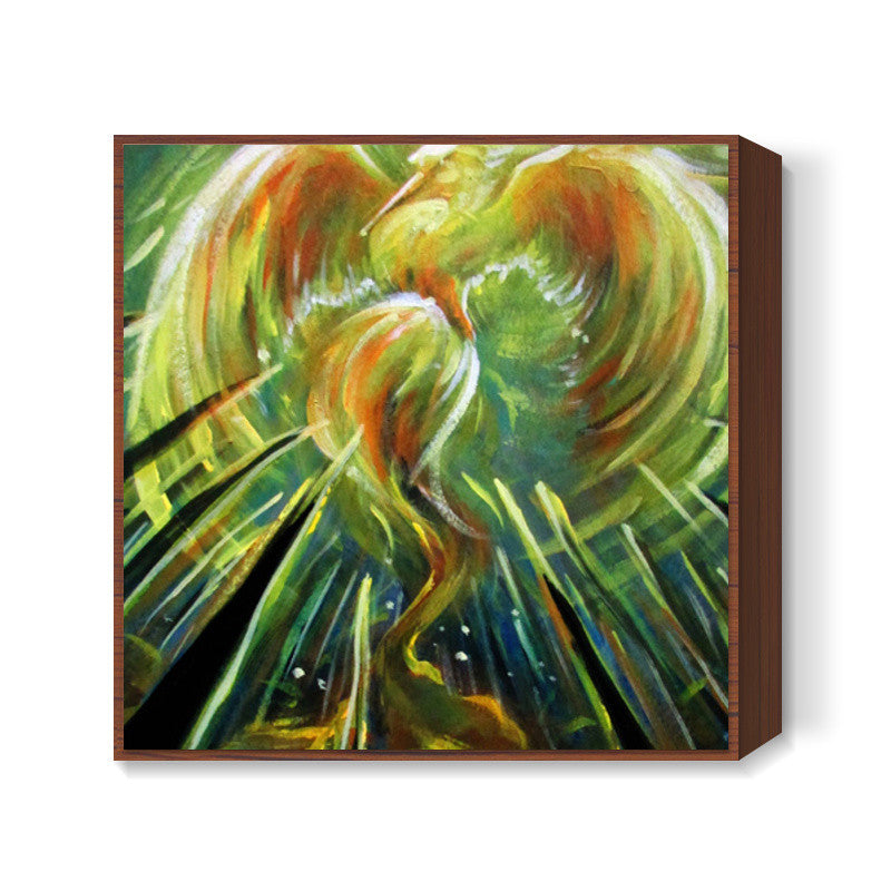 Rise of The Phoenix - Painting Square Art Prints