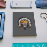 Gorilla Wearing Aztec Headdress Notebook