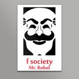 Mr robot- F society Wall Art | Isha Rathee