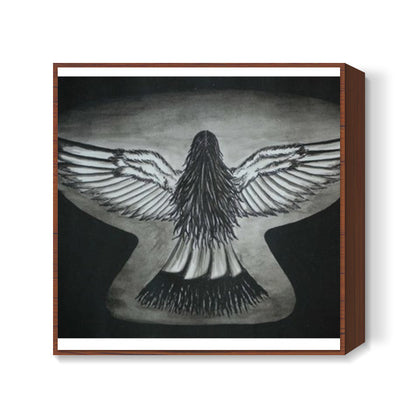The Girl With Wings Square Art Prints