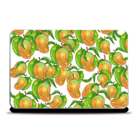 Cute Mangoes Watercolor Fruit Pattern  Laptop Skins