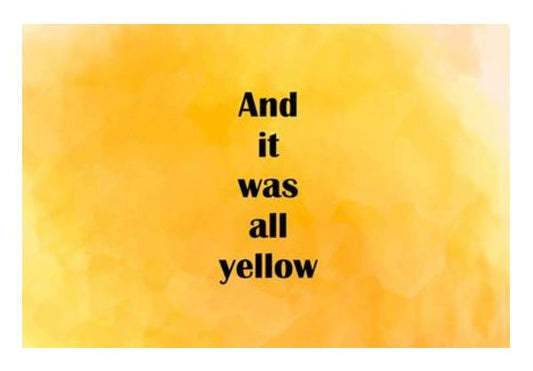 PosterGully Specials, COLDPLAY : YELLOW Wall Art