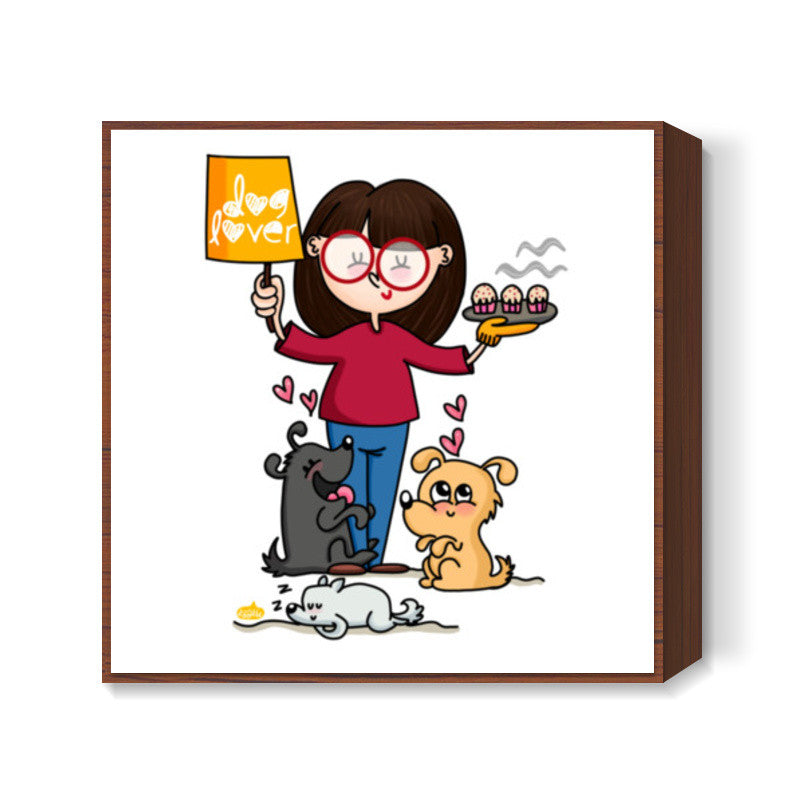 Dog Lover Square Art Prints