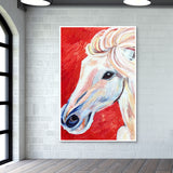 Fiery horse on canvas Wall Art