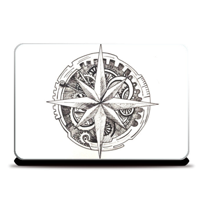 Antique Compass Laptop Skins