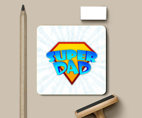 Super Dad Symbol Fathers Day | #Fathers Day Special  Coasters