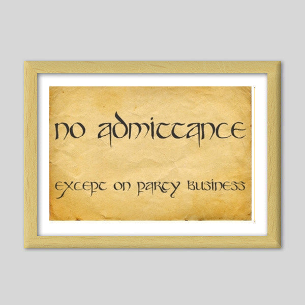 Lord of the rings Bilbo Baggins quotes  Premium Italian Wooden Frames