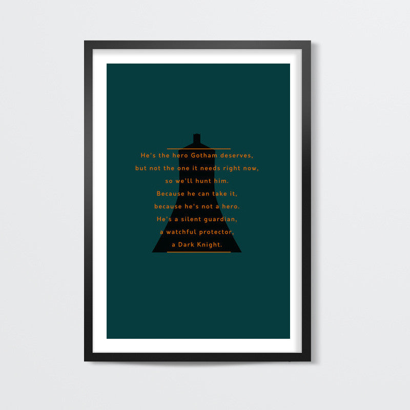 The Dark Knight | Batman | Quote Wall Art