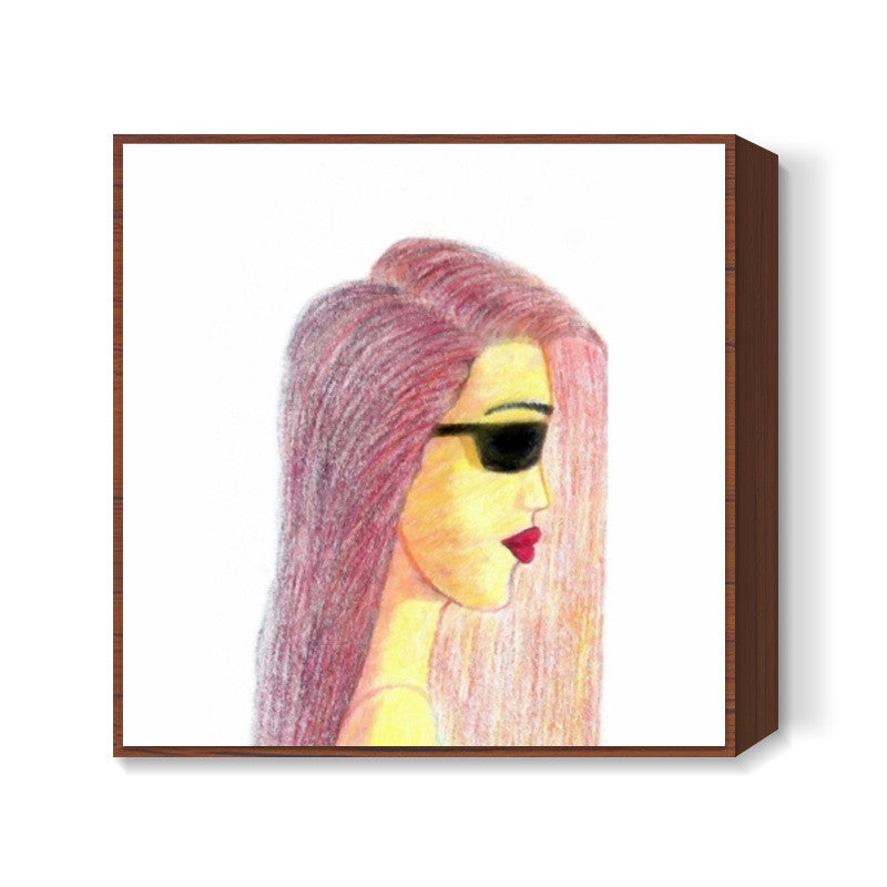 girl Square Art Prints