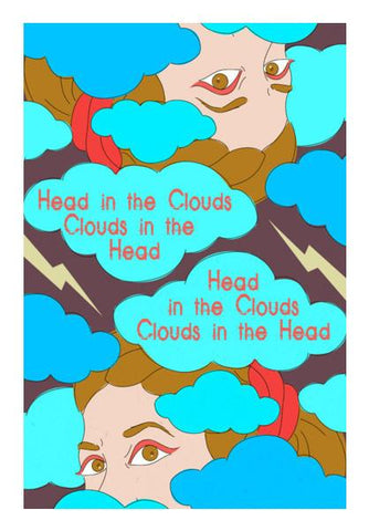 PosterGully Specials, Clouds in the Head Wall Art