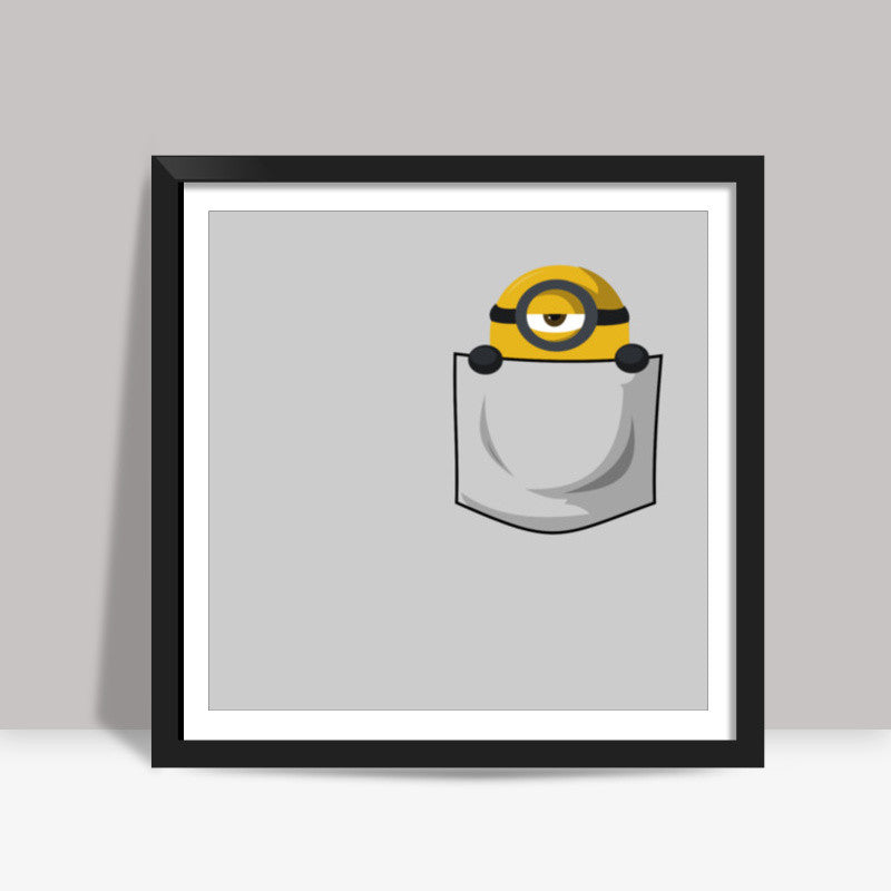 Pocket minion Square Art Prints