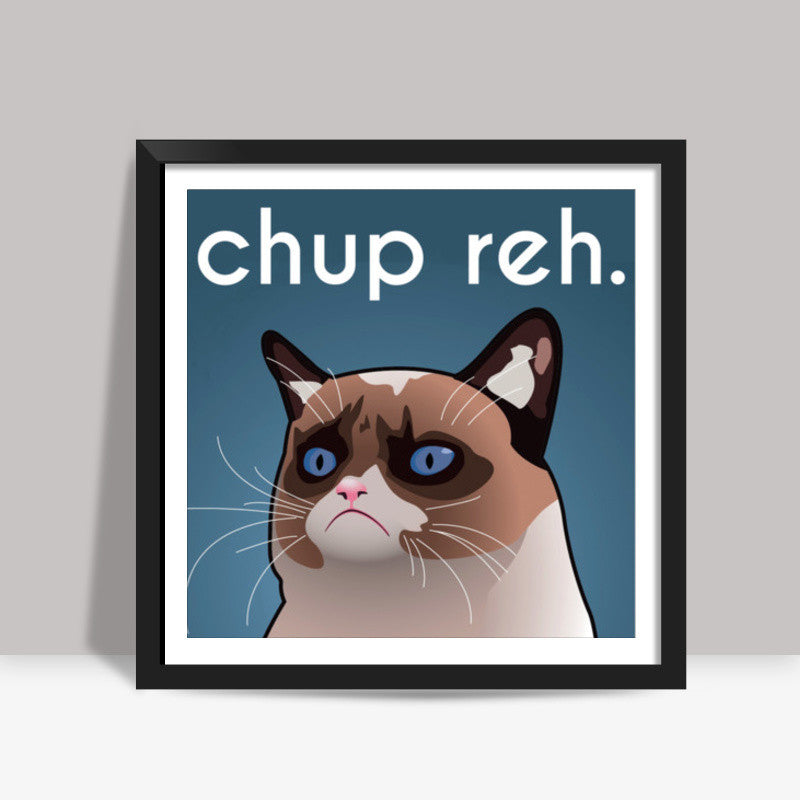 Grumpy Cat Funny Square Art Prints