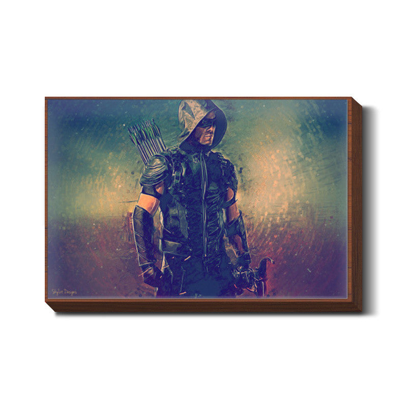 Green Arrow Painting Wall Art