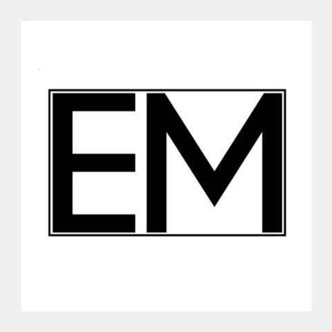 Square Art Prints, EMINEM | EM | minimal | Square Art Prints