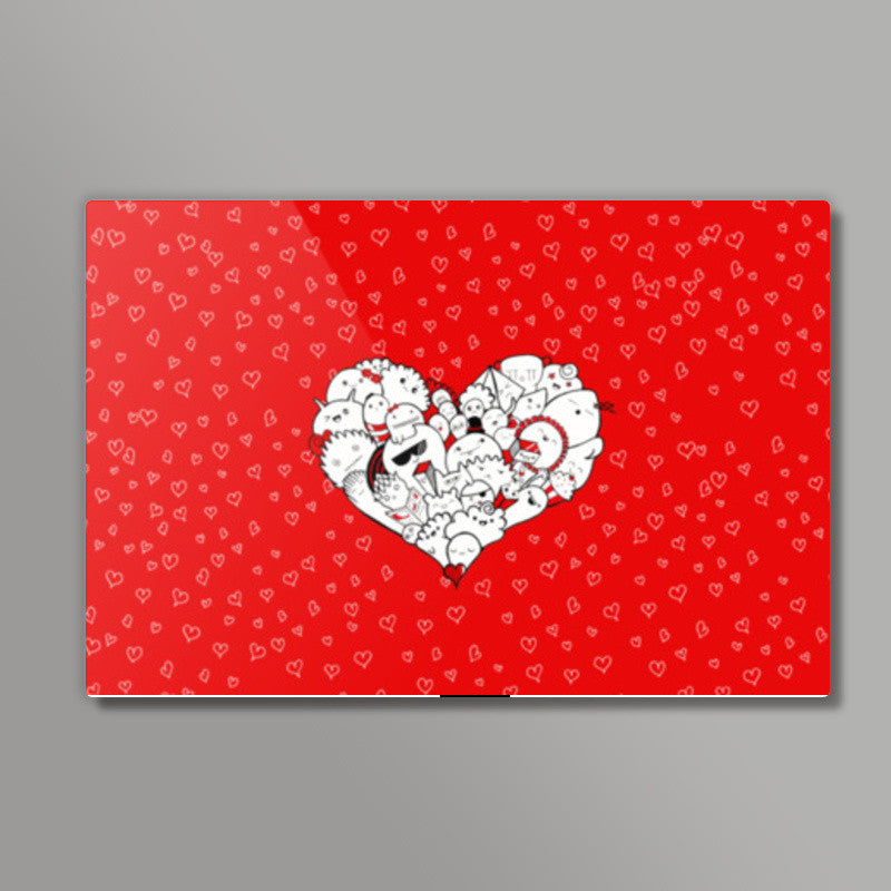 Happymess | Doodle | Love Wall Art