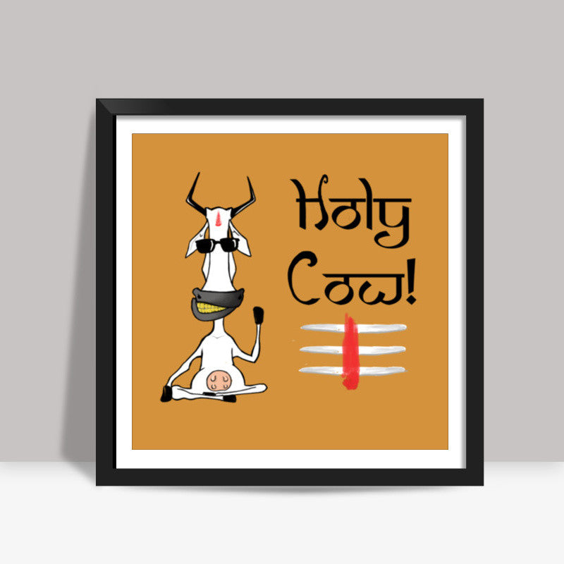 The Holy Cow! Square Art Prints