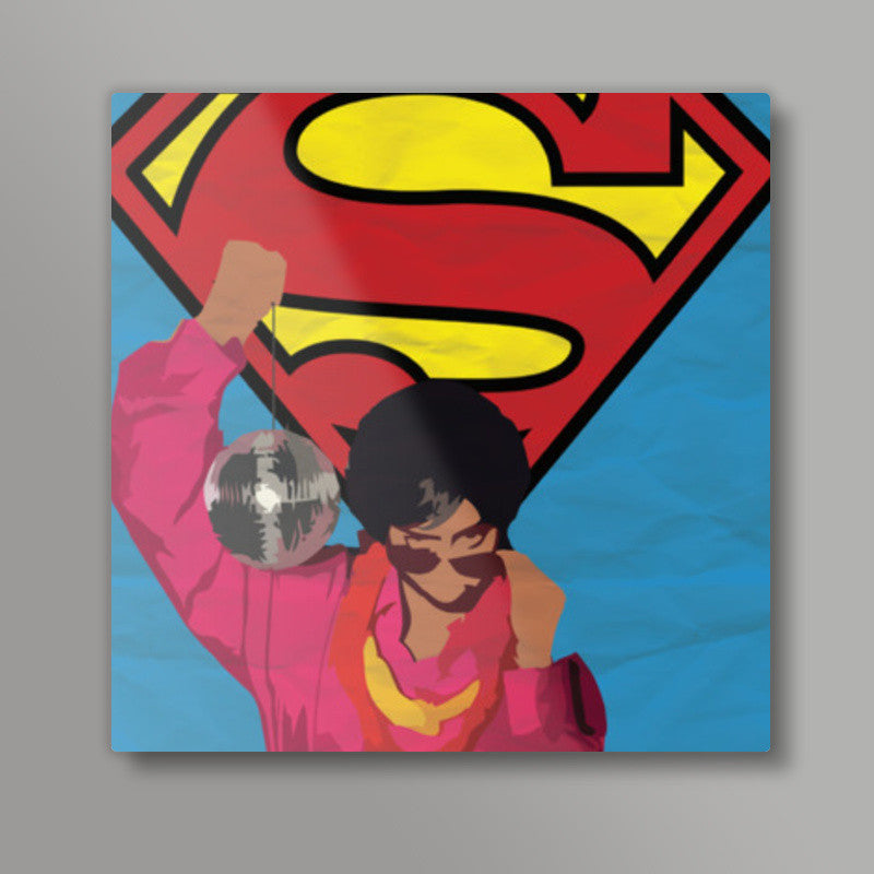 SUPERWOMAN-LILY SINGH Square Art Prints