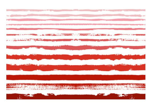 PosterGully Specials, Uneven Red Stripes  Wall Art