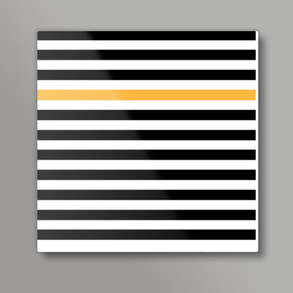 Happy Stripes Square Art Prints