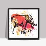 Painted Pachyderm | Lotta Farber Square Art