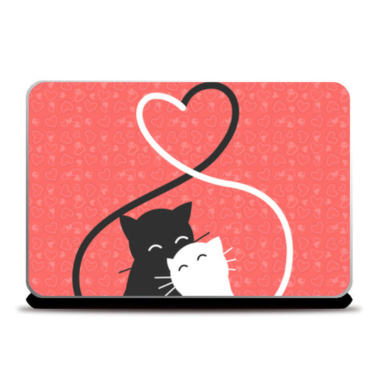Valentines Cats Laptop Skins