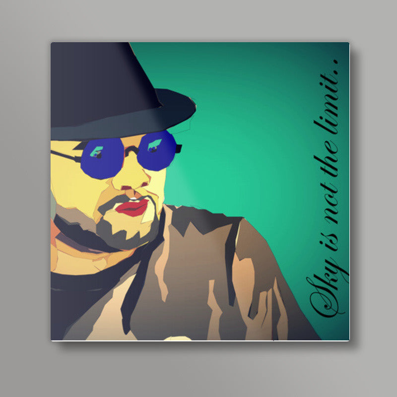 Sky is not the limit Square Art Prints