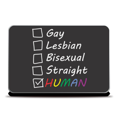Gay pride human Laptop Skins