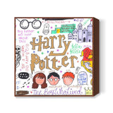 Harry Potter Doodle Square Art Prints
