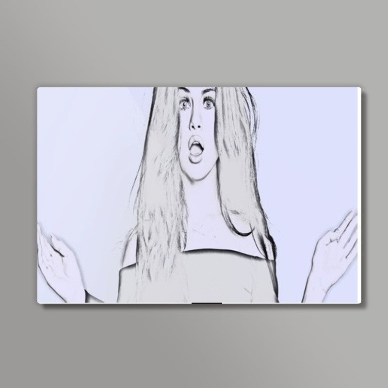 Selena gomez sketch Wall Art