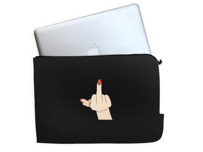 Middle Finger Salute Laptop Sleeve