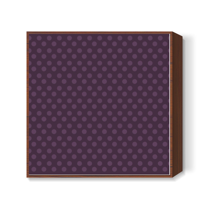 Purple Dots Square Art Prints