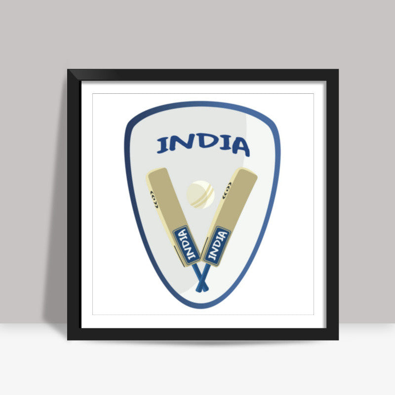 India in wt20 Square Art Prints