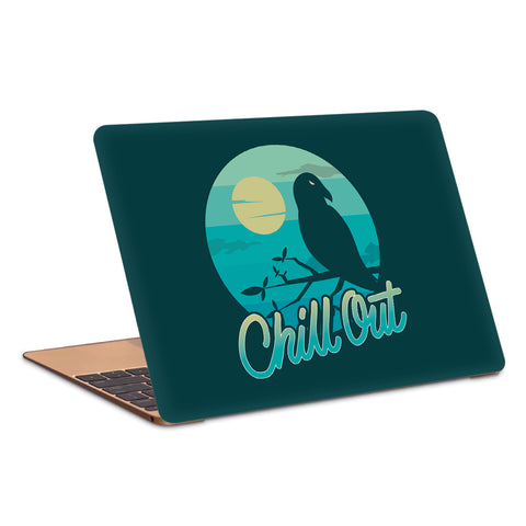 Crow Moon Chill Out Night Laptop Skin