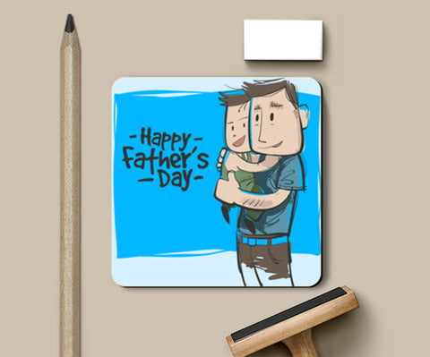 Fathers Day Illustration | #Fathers Day Special  Coasters