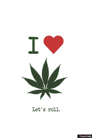 Wall Art, Love Cannabis Artwork