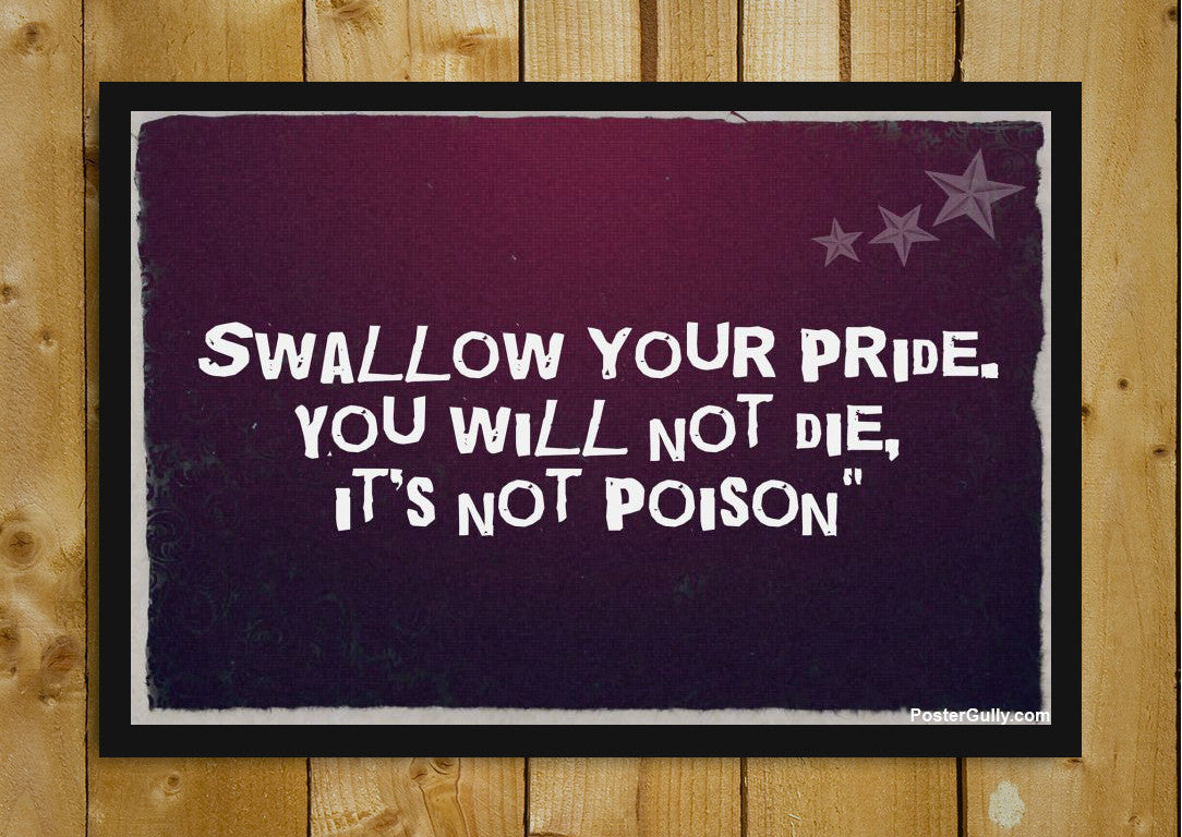 Wall Art, Swallow Your Pride Artwork