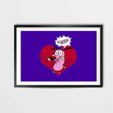 SherDil | Courage The Cowardly Dog Wall Art