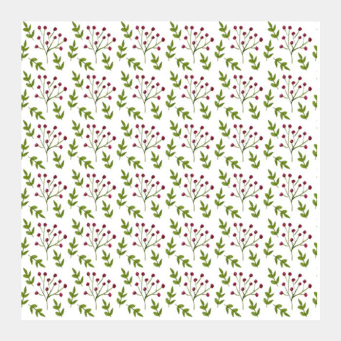 Square Art Prints, Delicate Floral Summer Background Pattern Square Art Prints