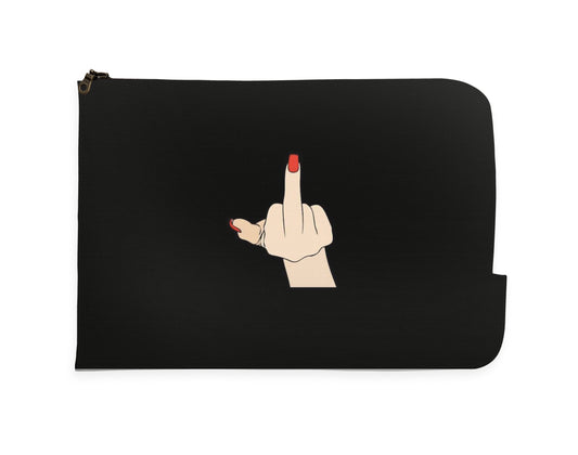Middle Finger Salute Laptop Sleeve