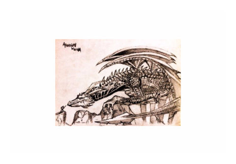 Wall Art, Dragon Sketch