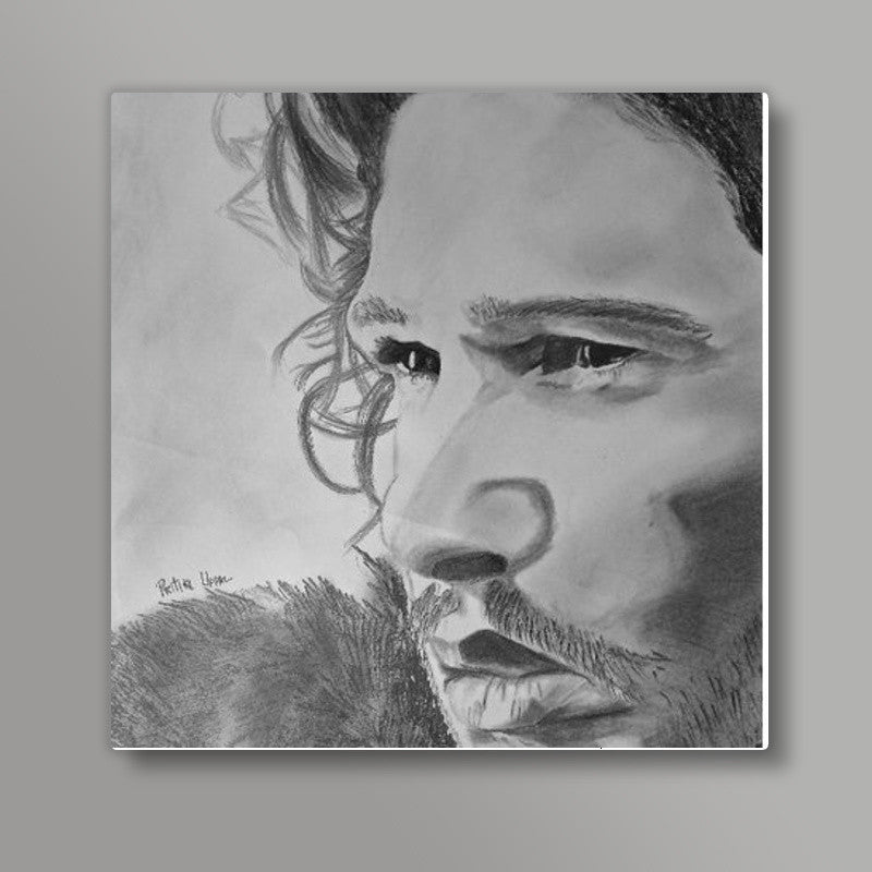 Jon Snow Game of thrones Square Art