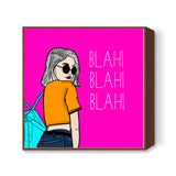 BLAH BLAH BLAH 2 Square Art Prints