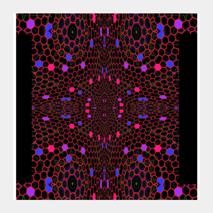 Square Art Prints, Honeycomb Square Art Prints