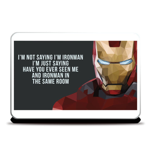 Iron Man Low Poly Laptop Skin Laptop Skins