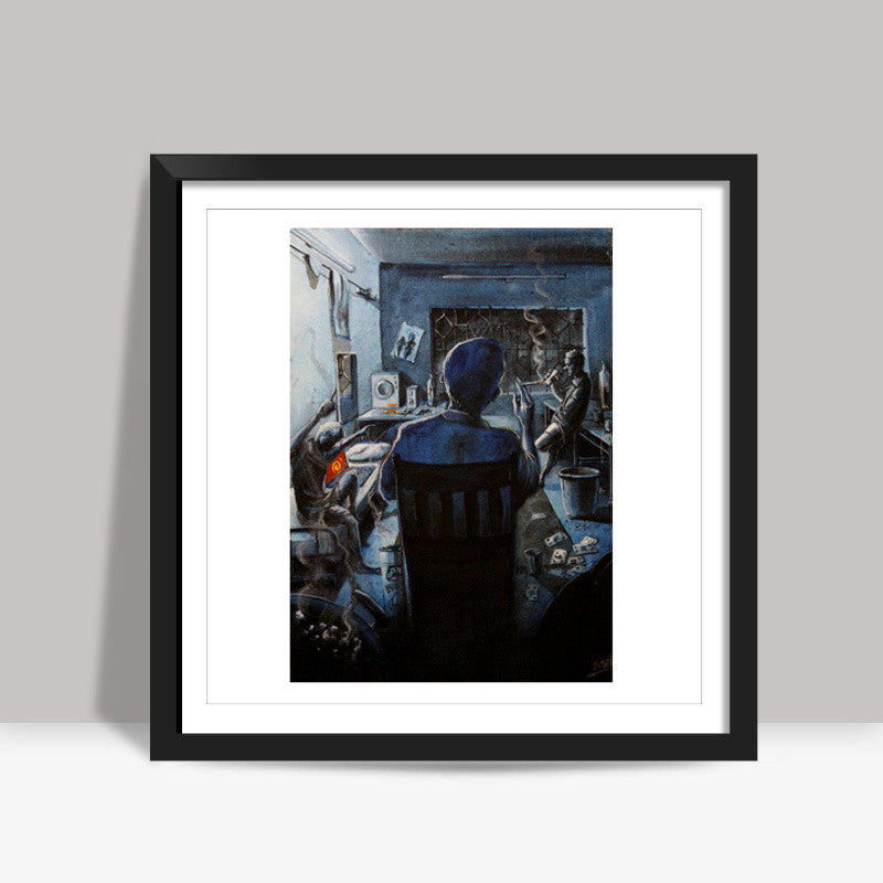 Hostel Saturdays - Painting Square Art Prints