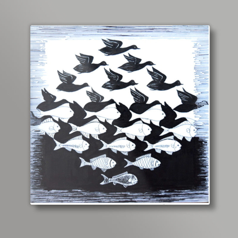 Illusion Square Art Prints