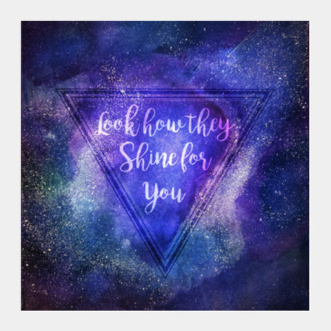 Starry Night | Coldplay Square Art Prints