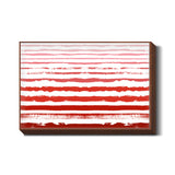 Uneven Red Stripes  Wall Art