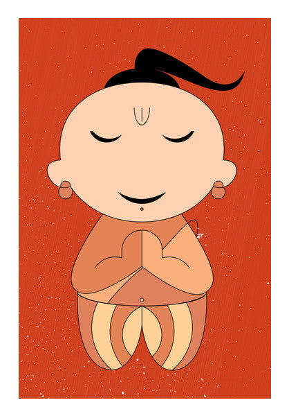 Little Brahmin Boy Art PosterGully Specials
