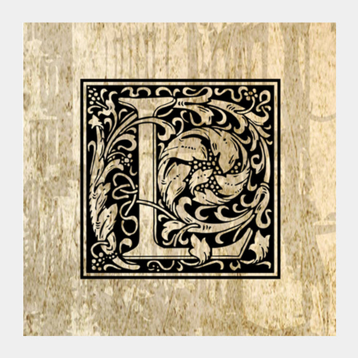 Ornate L Square Art Prints